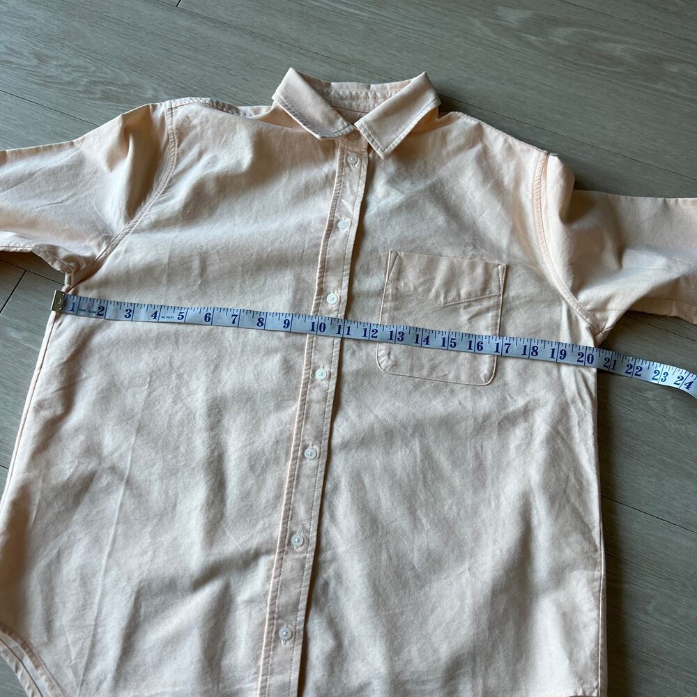 Everlane Organic Cotton Oxford Shirt Womens Size 2 Apricot - Picture 6 of 15